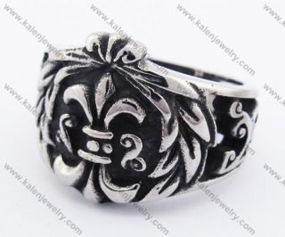 Vintage Stainless Steel Fleur De Lis Ring KJR370067