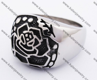 Stainless Steel Rose Ring KJR370097