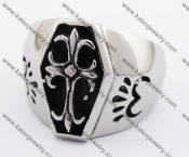 Vintage Stainless Steel Coffin Ring KJR370145