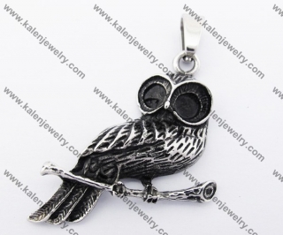 Stainless Steel Owl Pendant KJP170278