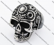 Stainless Steel Motorcycle Parts Skull Ring KJR170025