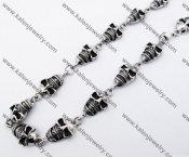 17mm Wide Skull Necklace KJN170024