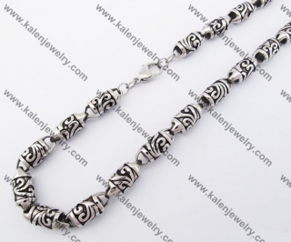 10mm Wide Casting Necklace KJN170028