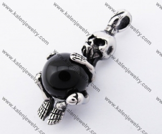 Stainless Steel Skull Pendant KJP170299