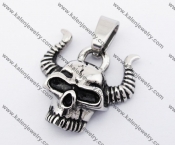 Stainless Steel Cattle Skull Pendant KJP170374