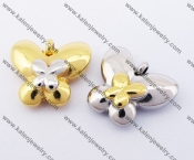 Stainless Steel Butterfly Couple Pendants KJP051187