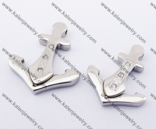 Stainless Steel Anchor Couple Pendants KJP051189