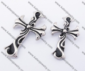 Stainless Steel Vintage Cross Couple Pendants KJP051190