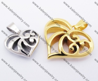 Stainless Steel Heart Couple Pendants KJP051219