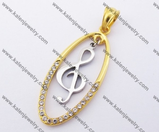 Stainless Steel Lovely Music Pendant KJP140173