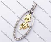 Stainless Steel Lovely Fish Pendant KJP140175
