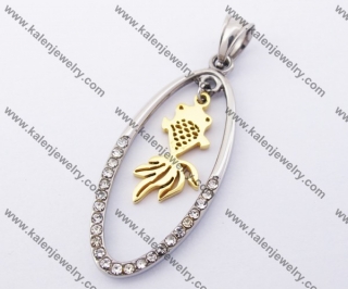 Stainless Steel Lovely Fish Pendant KJP140175