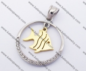 Stainless Steel Lovely Fish Pendant KJP140178