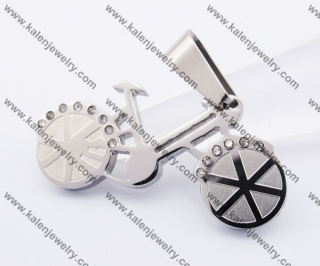 Stainless Steel Lovely Bike Pendant KJP140199