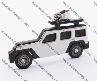 Stainless Steel Black Jeep Pendant KJP140201