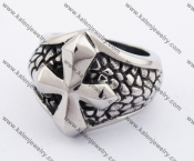 Stainless Steel Cross Ring KJR370185