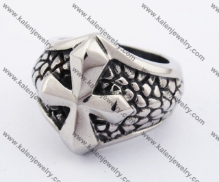 Stainless Steel Cross Ring KJR370185