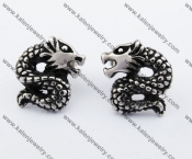 Stainless Steel Dragon Ear Stud KJE500016