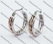 Stainless Steel Cutting Earring KJE051045