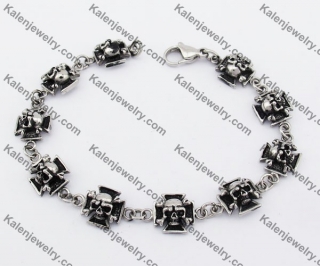 Stainless Steel Skull Bracelet KJB170153