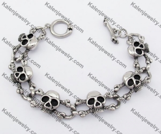 Stainless Steel Skull Bracelet KJB170155