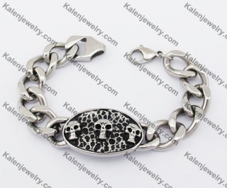 Stainless Steel Skull Bracelet KJB170156