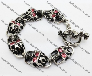 Stainless Steel Skull Bracelet KJB550001