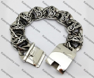 Stainless Steel Skull Bracelet  KJB550019