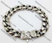 Stainless Steel Skull Bracelet KJB550066