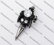 Stainless Steel Skull Pendant KJP570007