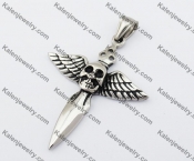 Wings Skull Cross Pendant KJP170451