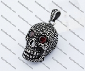 Red Eyes Skull Pendant KJP170501