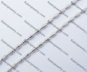 (price for 100 meters chain with 200pcs clasps) 3mm wide steel Round ball chain KJN150288