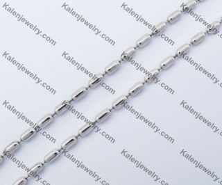 (price for 100 meters chain with 200pcs clasps) 3mm wide steel Round ball chain KJN150288