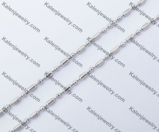(price for 100 meters chain with 200pcs clasps) 2.4mm wide steel Round ball chain KJN150289