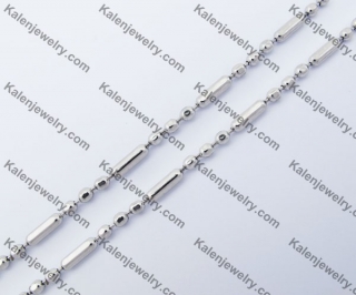 (price for 100 meters chain with 200pcs clasps) 3mm wide Steel Square Ball Chain KJN150294