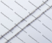 (price for 100 meters chain with 200pcs clasps) 2.4mm wide steel Square ball chain KJN150305