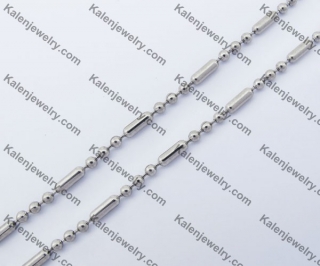 (price for 100 meters chain with 200pcs clasps) 2.4mm wide steel Square ball chain KJN150305