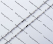 (price for 100 meters chain with 200pcs clasps) 2mm wide steel Square ball chain KJN150306