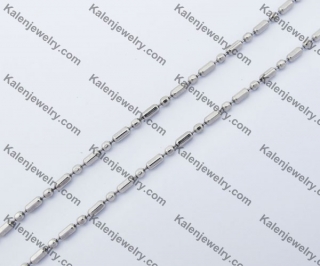 (price for 100 meters chain with 200pcs clasps) 2mm wide steel Square ball chain KJN150308