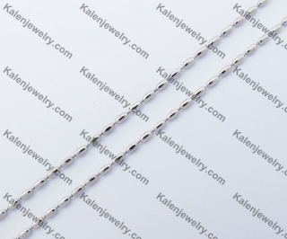 (price for 100 meters chain with 200pcs clasps) 1.5mm wide steel Oval ball chain KJN150316