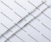 (price for 100 meters chain with 200pcs clasps) 3mm wide steel Round ball chain KJN150318