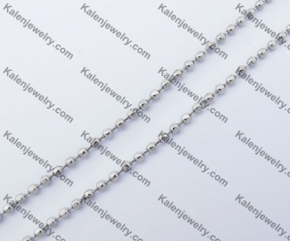 (price for 100 meters chain with 200pcs clasps) 2mm wide steel Square ball chain KJN150319