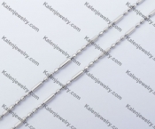 (price for 100 meters chain with 200pcs clasps) 2mm wide steel Square ball chain KJN150320