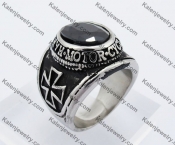 Iron Cross Biker Stone Ring KJR010287