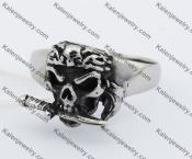 Pirate Biting Dagger Ring KJR350227