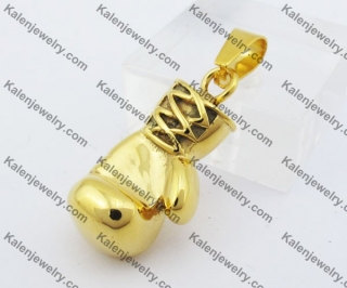 Gold Plating Bigger Boxing Gloves PendantKJP010142