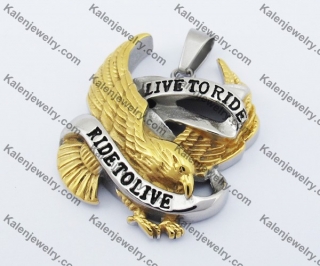 Gold Plating Biker Pendant KJP010147