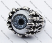 Black Eye Skeleton Hand Ring KJR350245
