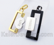 Stainless Steel Couple Pendant KJP140219